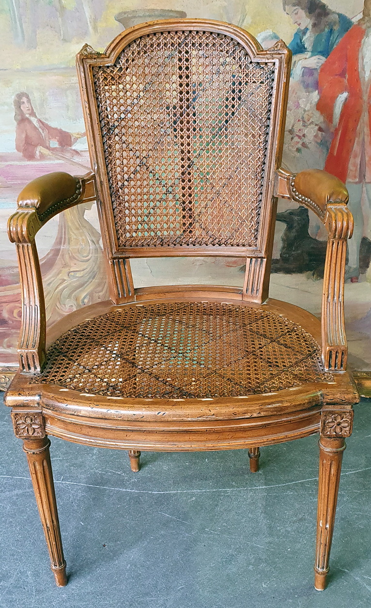 A Pair of French Louis XVI Fauteuils
